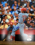 Cincinnati Reds Pete Rose Swinging 16x20 with JSA COA