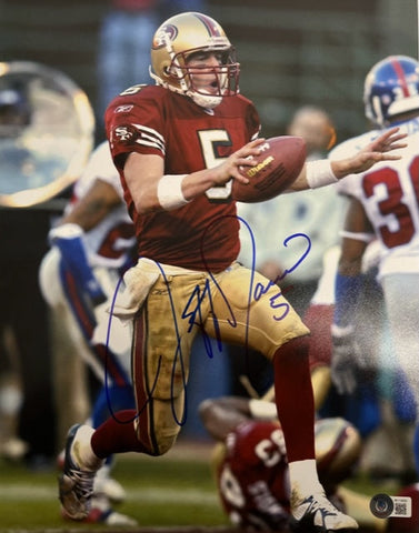 San Fransisco 49ers Jeff Garcia Signed 11x14 with Beckett COA