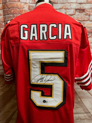 San Fransisco 49ers Jeff Garcia Signed Jersey with Beckett COA