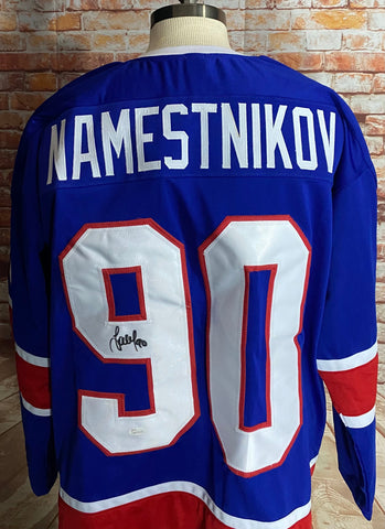 Vladislav Namestnikov New York Rangers Custom Blue Jersey With JSA COA