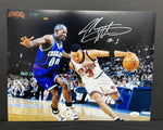 John Starks New York Knicks Signed 11x14 Photo JSA COA