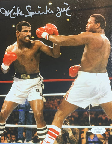 Michael Spinks Boxing Signed 8x10 Jinx Inscr. Vertical With JSA COA