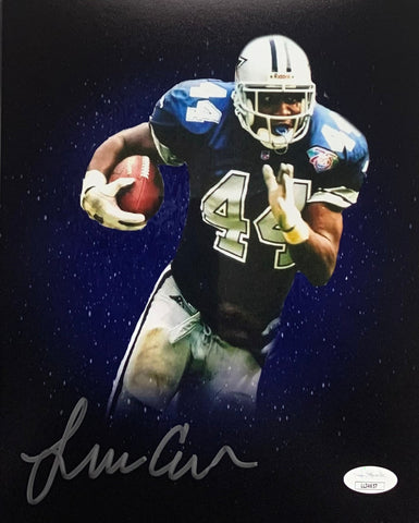 Lincoln Coleman Dallas Cowboys Signed 8x10 blackout With JSA COA