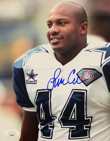 Lincoln Coleman Dallas Cowboys Signed 8x10 No Helmet With JSA COA