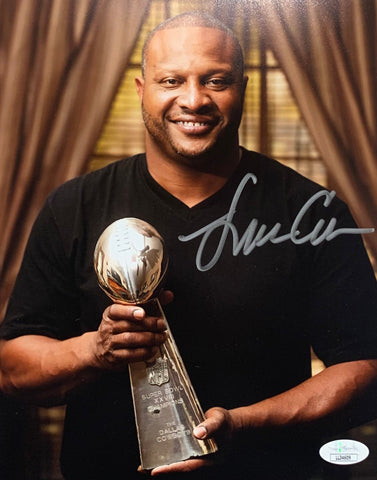 Lincoln Coleman Dallas Cowboys Signed 8x10 Trophy With JSA COA