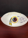 Washington Redskins Rob Kelley Signed Football with Beckett COA