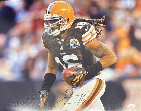 Josh Cribbs Cleveland Browns Signed 16x20 Photo JSA COA