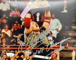 Sergeant Slaughter WWF Signed Horizontal 8x10 Photo w/ "WWF Champion" Inscription JSA COA