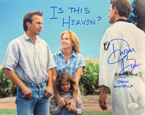 Dwier Brown Field of Dreams Signed 11x14 Horizontal with Inscription JSA COA