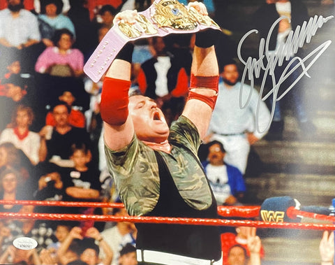 Sergeant Slaughter WWF Signed 11x14 Horizontal Photo JSA COA