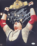 Sergeant Slaughter Signed 11x14 Vertical Photo w/ "WWF Champion" Inscription JSA COA