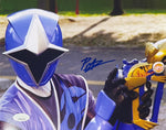 Peter Sudarso Blue Power Ranger Signed Horizontal 8x10 JSA COA