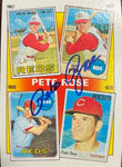 Cincinnati Reds Pete Rose Signed Card The Pete Rose Years with JSA COA