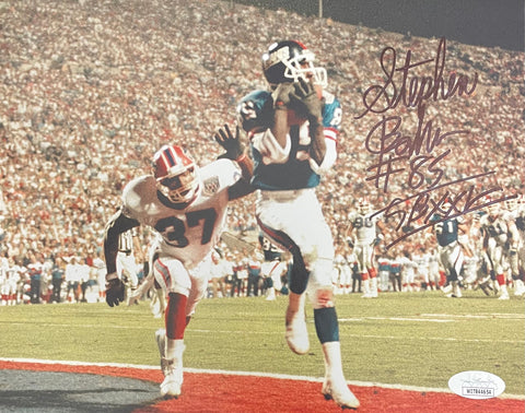 Stephen Baker New York Giants Signed 8x10 Photo w/ "SB XXL" inscription JSA COA