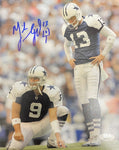 Mike Vanderjagt Indianapolis Cowboys Signed 8x10 Photo (Standing) JSA COA