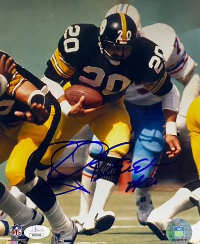 Rocky Bleier Pittsburgh Steelers Signed 8x10 Vs Oilers With JSA COA