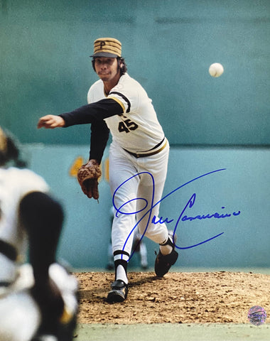 John Candelaria Pittsburgh Pirates Signed 8x10 Blue Ink With COA