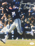 Lenny Moore Baltimore Colts Signed 8x10 Catching With JSA COA