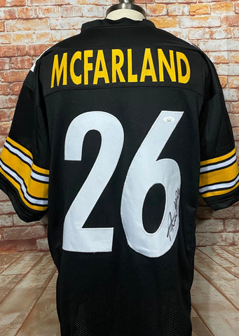 Anthony Mcfarland Pittsburgh Steelers Signed Custom Black Jersey With JSA COA