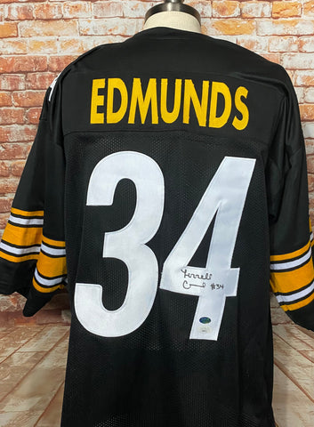 Terrell Edmunds Pittsburgh Steelers Signed Custom Black Jersey With JSA COA