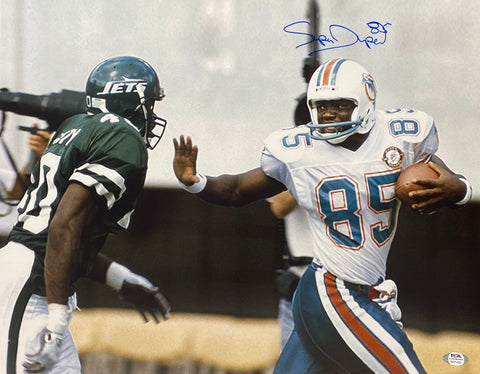 Mark Duper Miami Dolphins Signed 16x20 With PSA COA