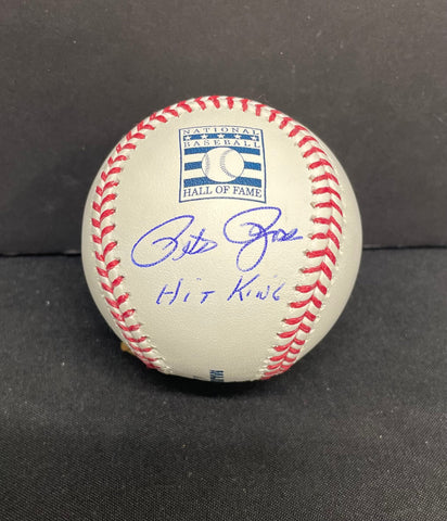 Pete Rose Cincinnati Reds Signed ORMLB- HOF Baseball w/ "Hit King" Inscription JSA COA