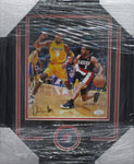 SIGNED Damon Stoudamire VS KOBE BRYANT 11x14 Framed Photo JSA COA