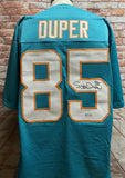 Mark Duper Miami Dolphins Signed Custom Teal Jersey With PSA COA