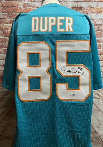 Mark Duper Miami Dolphins Signed Custom Teal Jersey With PSA COA