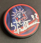 Stefan Matteau New York Rangers Signed Puck w/ "32" Inscription JSA COA