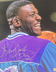 Larry Johnson Charlotte Hornets Signed 11x14 Photo JSA COA