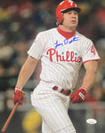 Lenny Dykstra Philadelphia Phillies Signed 11x14 Photo JSA COA