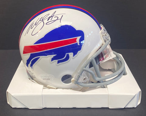 Willis McGahee Buffalo Bills Mini Helmet JSA COA