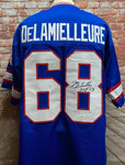 Joe DeLamielleure Buffalo Bills Signed Blue Jersey w/ "HOF 03" Inscription JSA COA