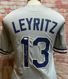 Jim Leyritz New York Yankees Signed Grey Jersey JSA COA