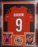 Cincinnati Bengals Joe Burrow SIGNED Framed Matted Jersey WITH COA