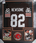 Cleveland Browns Ozzie Newsome II SIGNED Framed Matted Jersey JSA COA