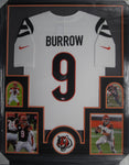 Cincinnati Bengals Joe Burrow SIGNED Framed Matted Jersey FANATICS COA