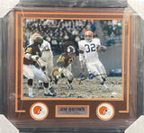 Cleveland Browns Jim Brown SIGNED 16x20 Framed Photo JSA COA