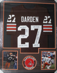 Cleveland Browns Thom Darden SIGNED Framed Matted Jersey WITH COA