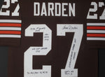 Cleveland Browns Thom Darden SIGNED Framed Matted Jersey WITH COA