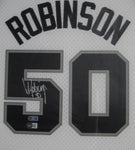 San Antonio Spurs David Robinson SIGNED Framed Matted Jersey BECKETT COA