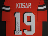 Cleveland Browns Bernie Kosar SIGNED Framed Matted Jersey PSA COA