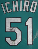 Seattle Mariners Ichiro Suzuki SIGNED Framed Matted Jersey FANATICS COA