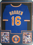 New York Mets Dwight Gooden SIGNED Framed Matted Jersey BECKETT COA