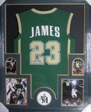 St. Vincent Lebron James SIGNED Framed Matted High School Jersey WITH COA