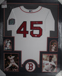 Boston Red Sox Pedro Martinez SIGNED Framed Matted Jersey JSA COA