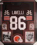 Cleveland Browns Dante Lavelli SIGNED Framed Matted Jersey JSA COA