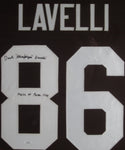 Cleveland Browns Dante Lavelli SIGNED Framed Matted Jersey JSA COA