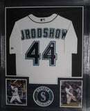 Seattle Mariners Julio "J-Rod" Rodriguez SIGNED Framed Matted Jersey JSA COA